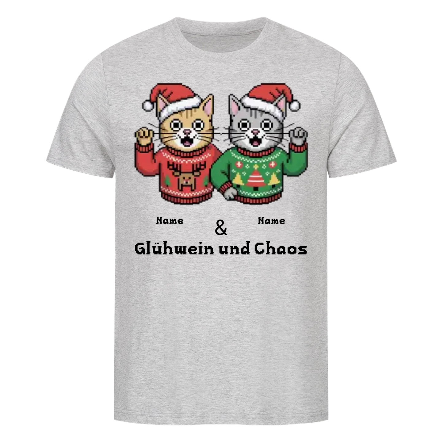 Katzen T-Shirt Weihnachten
