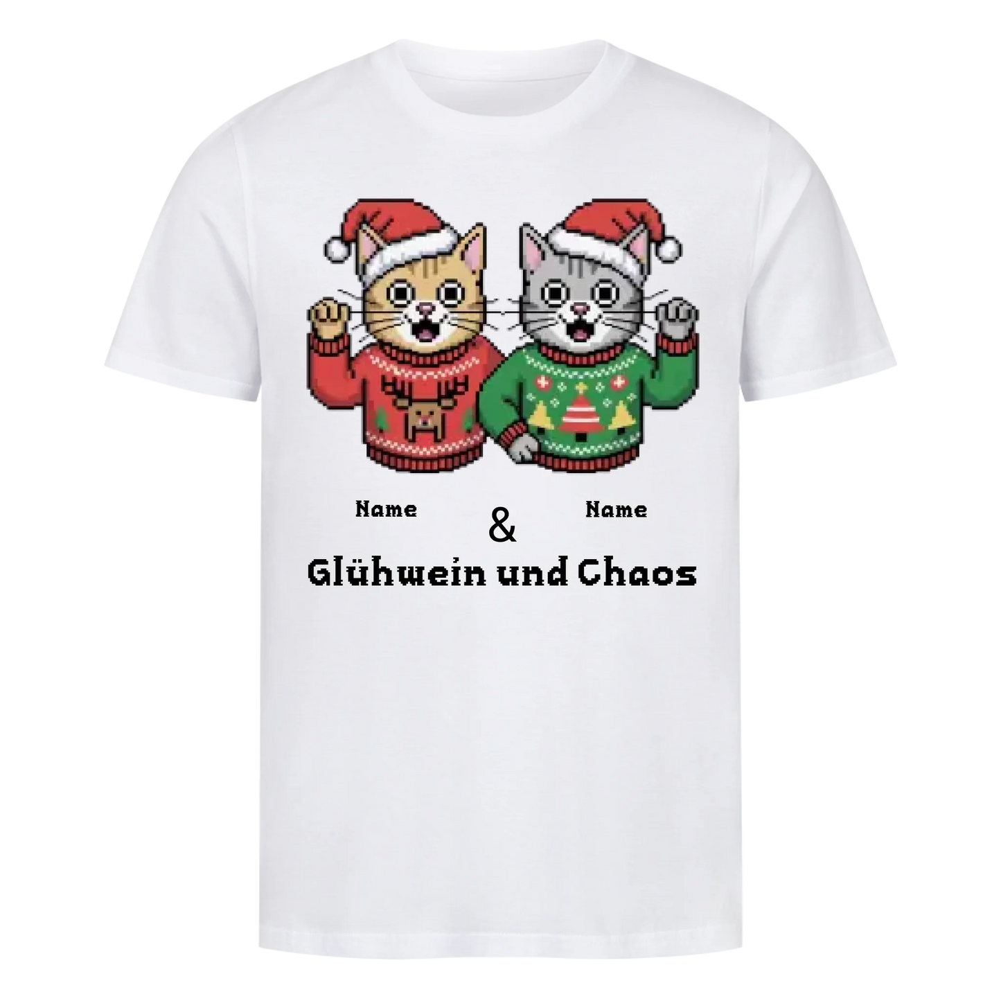 Katzen T-Shirt Weihnachten